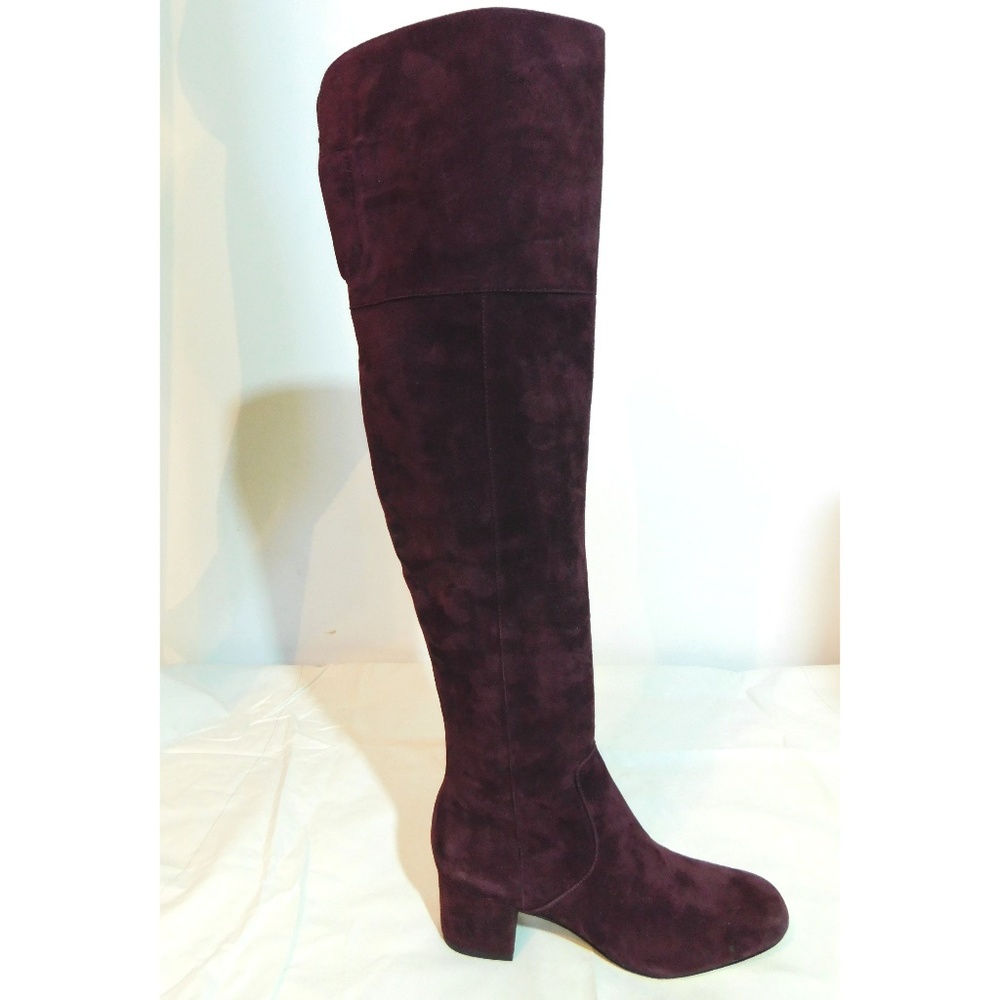NEW Sam Edelman Elina Burgundy Over the Knee Boot - Picture 5 of 8